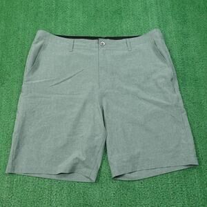 Volcom Shorts Mens 42 Green Surf & Turf 4 Way Stretch Chino Casual 43x10